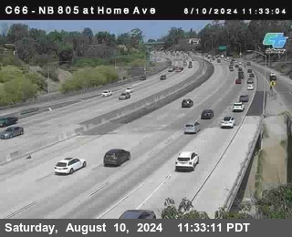 NB 805 at Home Ave (On Ramp)