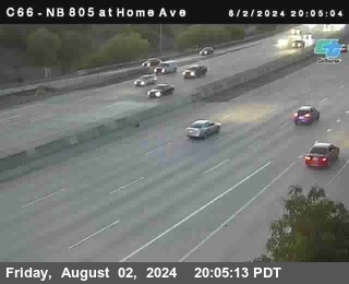 NB 805 at Home Ave (On Ramp)