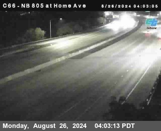 NB 805 at Home Ave (On Ramp)