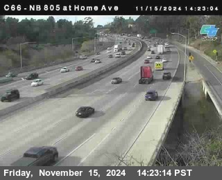 NB 805 at Home Ave (On Ramp)