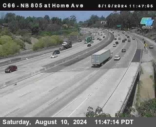 NB 805 at Home Ave (On Ramp)