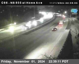 NB 805 at Home Ave (On Ramp)