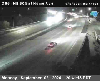 NB 805 at Home Ave (On Ramp)