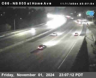 NB 805 at Home Ave (On Ramp)