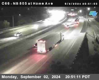 NB 805 at Home Ave (On Ramp)