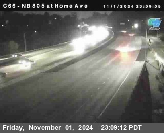 NB 805 at Home Ave (On Ramp)