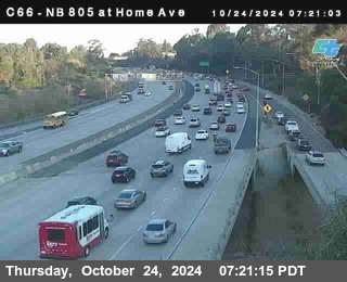 NB 805 at Home Ave (On Ramp)