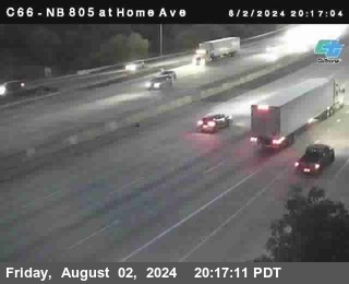 NB 805 at Home Ave (On Ramp)