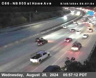 NB 805 at Home Ave (On Ramp)