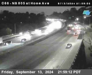 NB 805 at Home Ave (On Ramp)