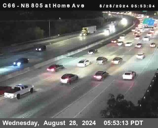 NB 805 at Home Ave (On Ramp)