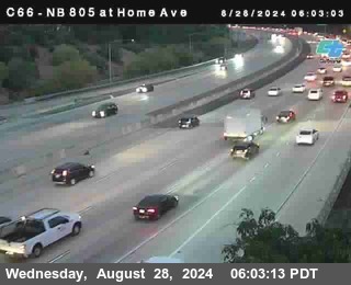 NB 805 at Home Ave (On Ramp)