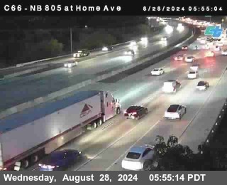 NB 805 at Home Ave (On Ramp)