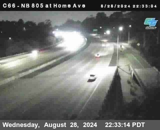 NB 805 at Home Ave (On Ramp)