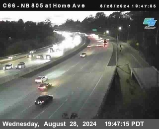 NB 805 at Home Ave (On Ramp)