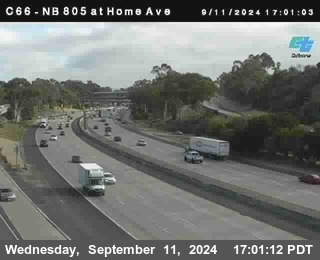 NB 805 at Home Ave (On Ramp)