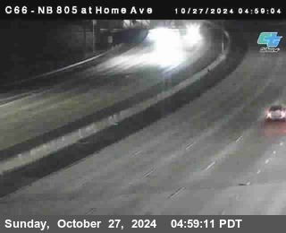 NB 805 at Home Ave (On Ramp)