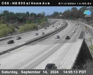 NB 805 at Home Ave (On Ramp)