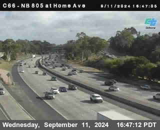 NB 805 at Home Ave (On Ramp)