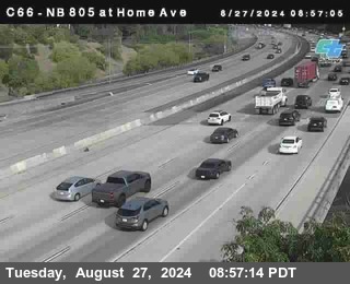 NB 805 at Home Ave (On Ramp)