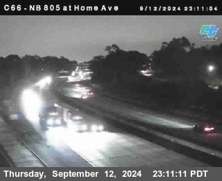 NB 805 at Home Ave (On Ramp)