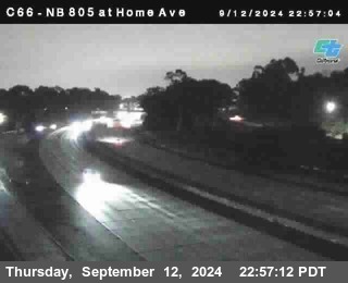 NB 805 at Home Ave (On Ramp)