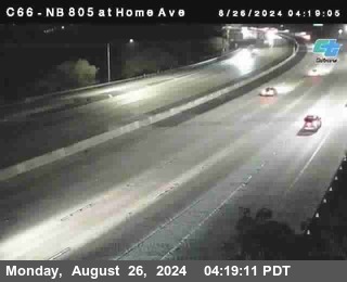 NB 805 at Home Ave (On Ramp)