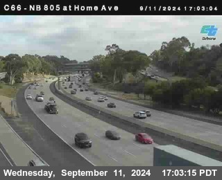 NB 805 at Home Ave (On Ramp)