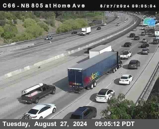 NB 805 at Home Ave (On Ramp)