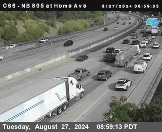 NB 805 at Home Ave (On Ramp)