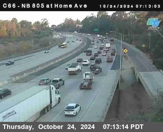 NB 805 at Home Ave (On Ramp)