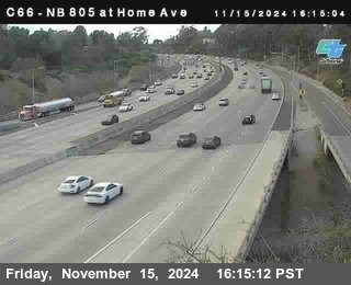 NB 805 at Home Ave (On Ramp)