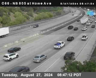 NB 805 at Home Ave (On Ramp)