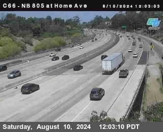 NB 805 at Home Ave (On Ramp)