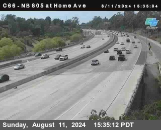 NB 805 at Home Ave (On Ramp)