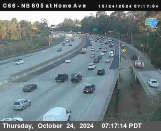 NB 805 at Home Ave (On Ramp)