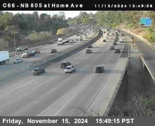 NB 805 at Home Ave (On Ramp)