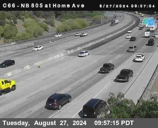 NB 805 at Home Ave (On Ramp)