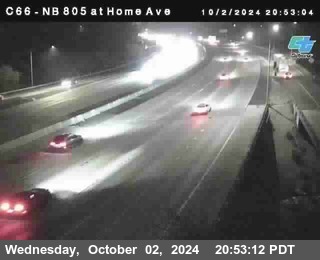 NB 805 at Home Ave (On Ramp)