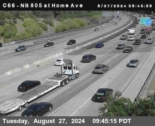 NB 805 at Home Ave (On Ramp)