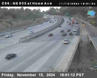 NB 805 at Home Ave (On Ramp)