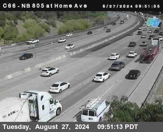 NB 805 at Home Ave (On Ramp)