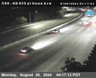 NB 805 at Home Ave (On Ramp)