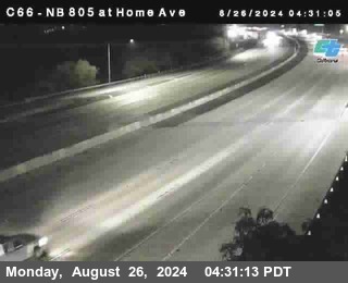 NB 805 at Home Ave (On Ramp)