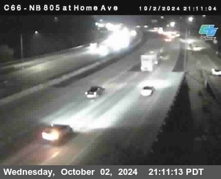 NB 805 at Home Ave (On Ramp)