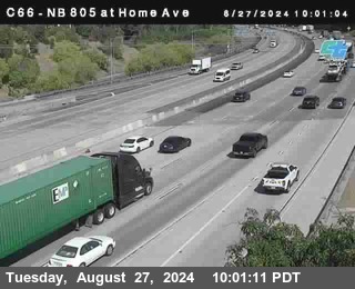 NB 805 at Home Ave (On Ramp)