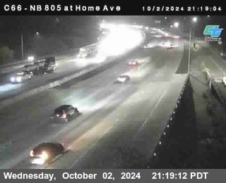 NB 805 at Home Ave (On Ramp)