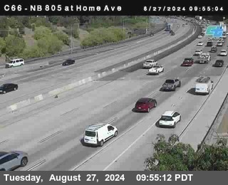 NB 805 at Home Ave (On Ramp)