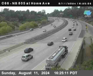 NB 805 at Home Ave (On Ramp)