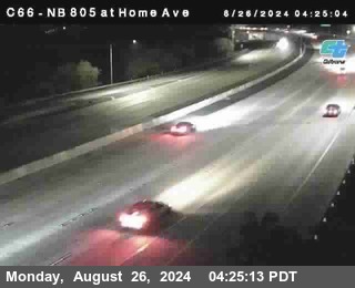 NB 805 at Home Ave (On Ramp)